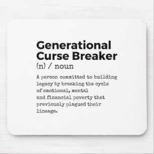 Generational Curse Breaker Definition Melanin Blac Mouse Mat