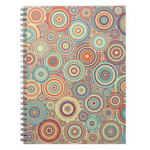 Generative Art Colourful Circles Background Notebook