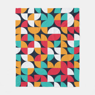 Generative Art: Colourful Triangle Pattern Fleece Blanket