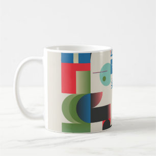 Generative design artwork graphics of bizarre comp coffee mug