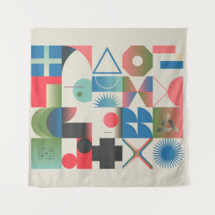 Generative design artwork graphics of bizarre comp tapestry