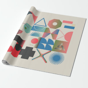 Generative design artwork graphics of bizarre comp wrapping paper