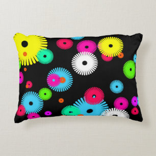 Generative Design Pattern ,Abstract Graphic Art Decorative Cushion