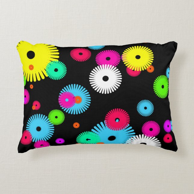 Generative Design Pattern ,Abstract Graphic Art Decorative Cushion (Front)