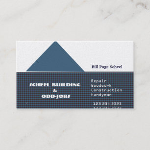 Generic Affordable Easy Custom Home Odd Jobs Business Card