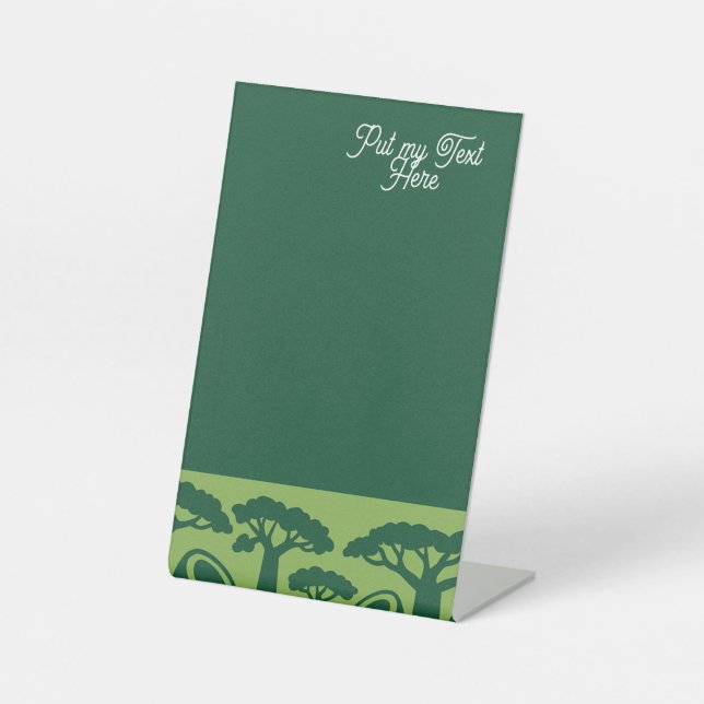 Generic Baobab Coconut Pedestal Sign (Front)