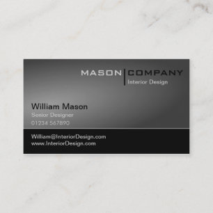 Generic Black & Grey Corporate Business Card