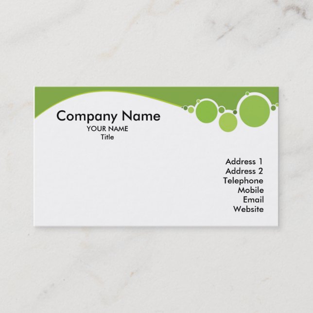 Generic Card. Business Card (Front)