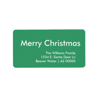 Generic Chrismas Green Label