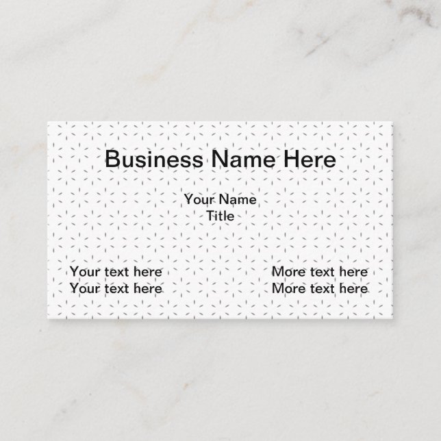 Generic Classic Business Cards (Front)