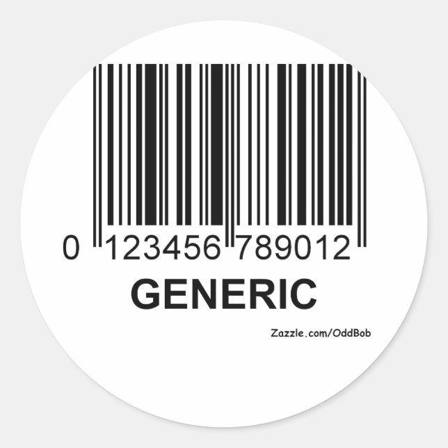 GENERIC CLASSIC ROUND STICKER (Front)