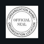 Generic Custom Official Seal Name Location Self-inking Stamp<br><div class="desc">Generic Professional Look,  Business or Organisation Official Seal,  Name Location ==========</div>