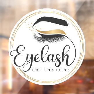 Generic Eyelash Extensions Salon Spa Window Cling