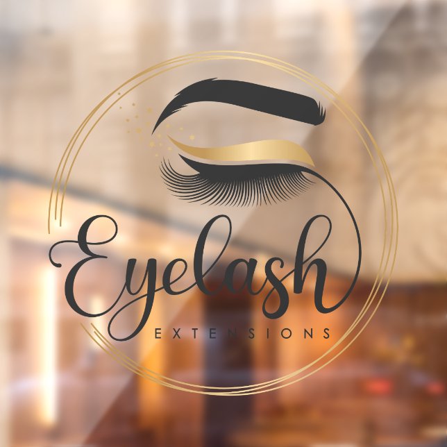 Generic Eyelash Extensions Salon Spa Window Cling (Sheet 2)