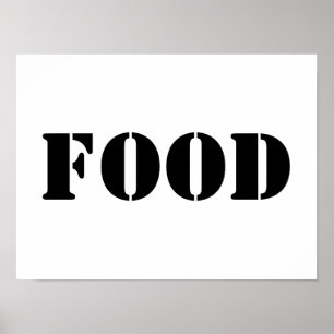 Generic Food and Drink Humourous Party Supplies Poster