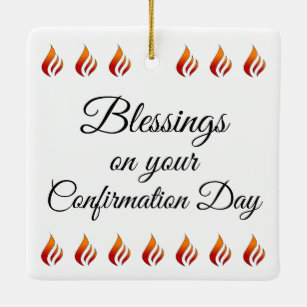 Generic Gifts of the Holy Spirit Confirmation  Ceramic Ornament