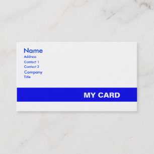 Generic ID Business Card