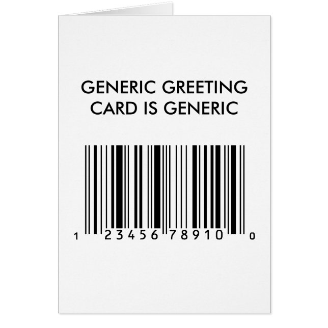 Generic is Generic (Front)