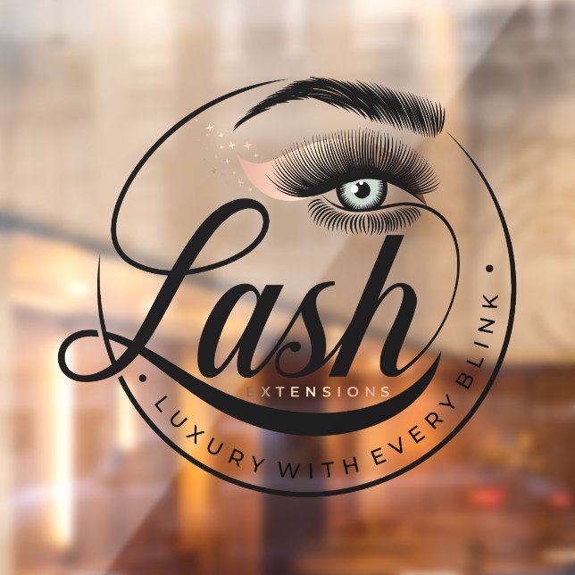 Generic Luxury Eyelash Extensions Salon Spa Window Cling (Sheet 2)