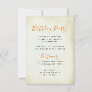 GENERIC PARTY TEMPLATE