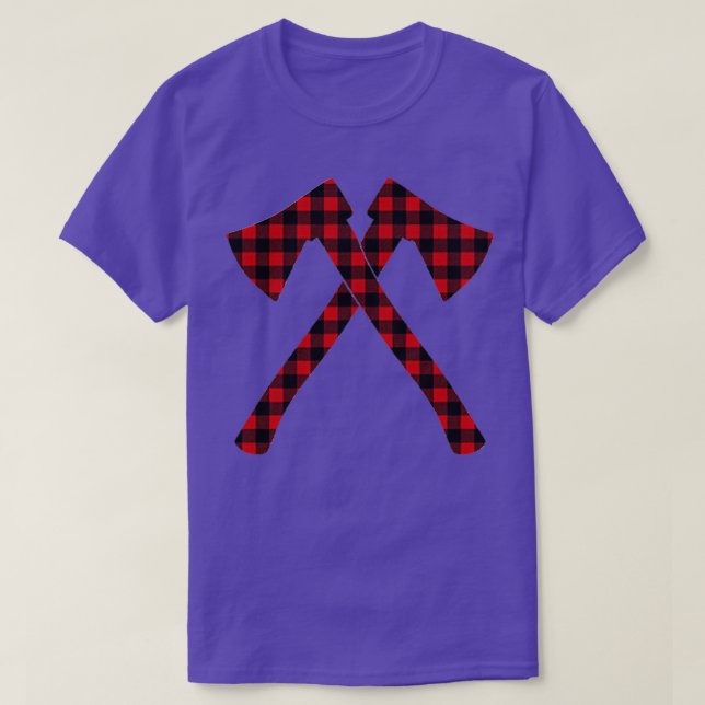 Generic Plaid Axe Throwing Classic TShirt (Design Front)