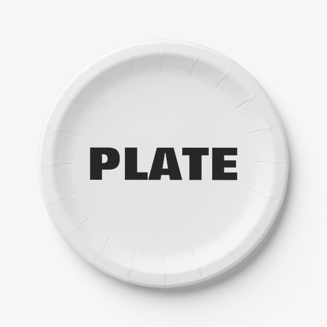 Generic Plate (Front)