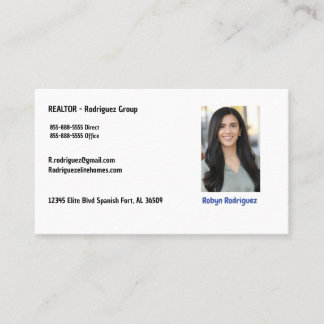 Generic Realtor Business Card