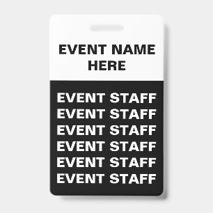 Generic Special Event Badges ID Badge