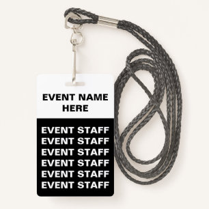 Generic Special Event Badges ID Badge