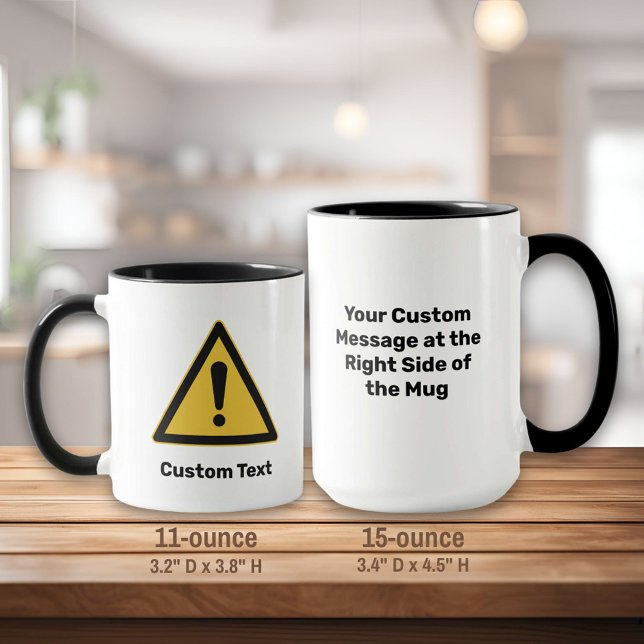 Generic Warning Triangle Sign Mug (Creator Uploaded)