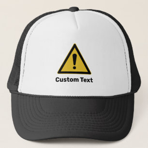 Generic Warning Triangle Sign Trucker Hat