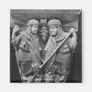 Generosity and Charity piercing two Vices Magnet