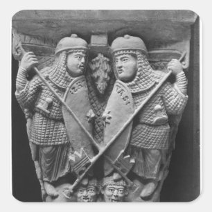 Generosity and Charity piercing two Vices Square Sticker