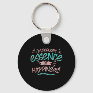 Generosity Essence Of Happiness Sticker Key Ring