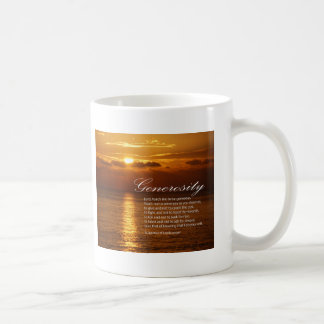 Generosity prayer coffee mug