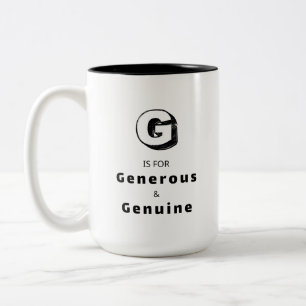 Generous G - Personalised Luxury Praise Mug