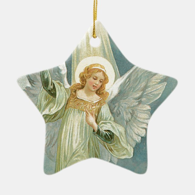 Generous - Guardian Angel of Generosity Ceramic Tree Decoration (Front)