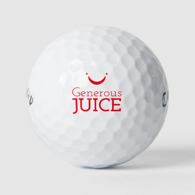 Generous Juice Golf Balls-Callaway Golf Balls (Front)