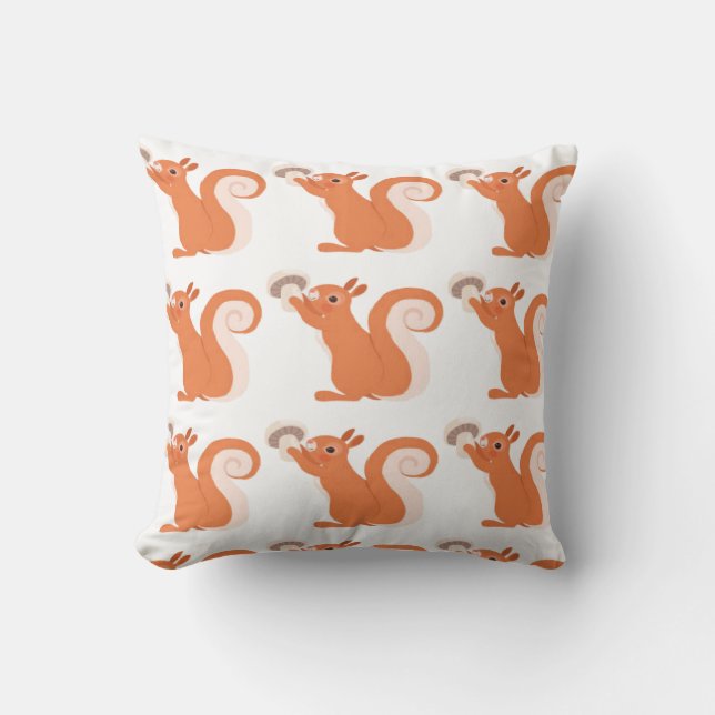 Generous Squirrel Throw Cousin  Cushion (Front)