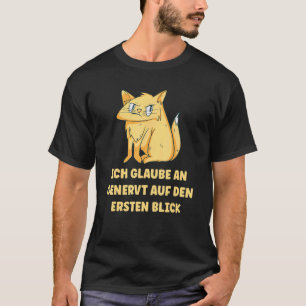 Genervt Auf Den First Slick  Sayings Cat Office Hu T-Shirt