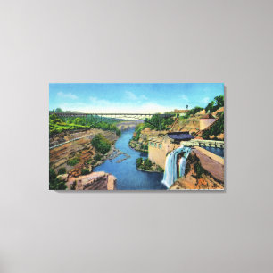Genesee River Gorge, Park Avenue Bridge Canvas Print