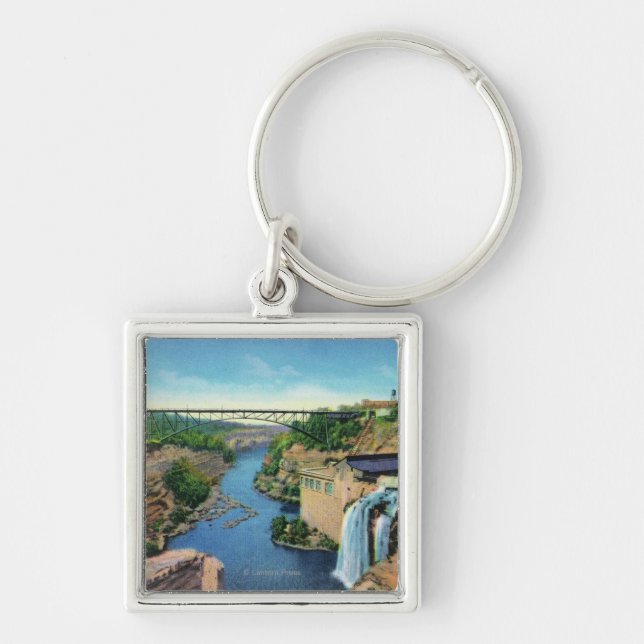 Genesee River Gorge, Park Avenue Bridge Key Ring (Front)