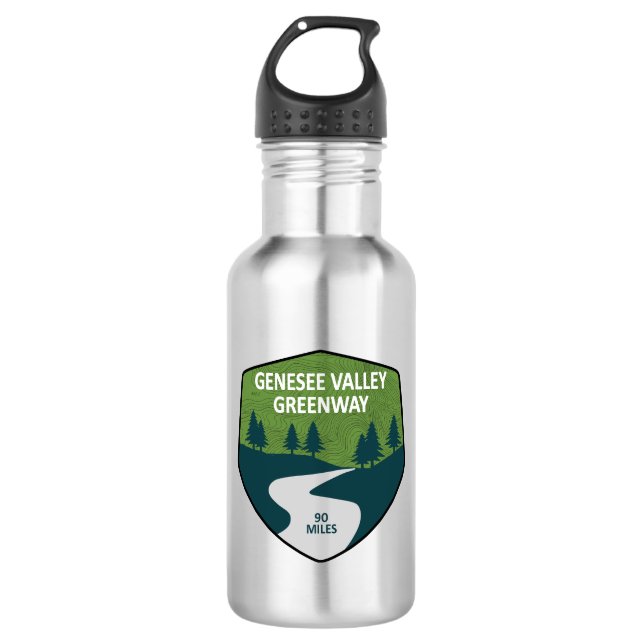 Genesee Valley Greenway New York 532 Ml Water Bottle (Front)