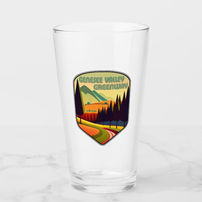 Genesee Valley Greenway New York Colours Glass (Front)