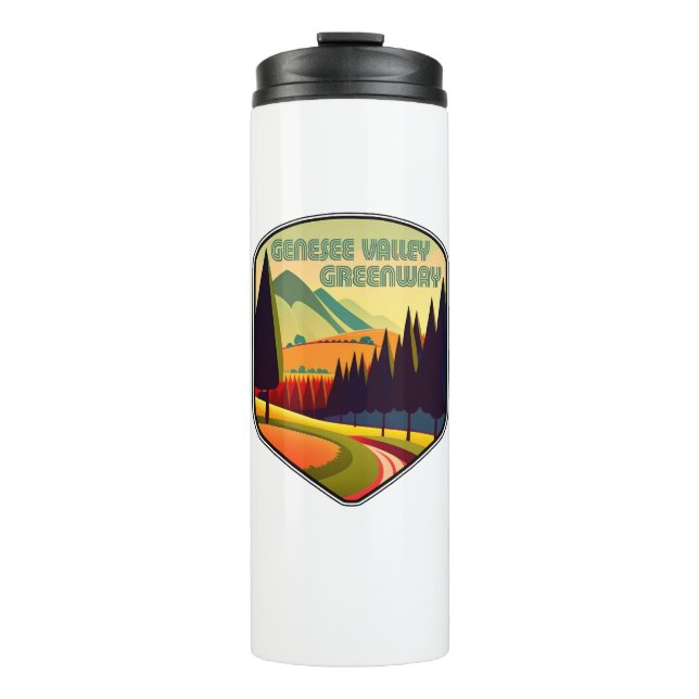 Genesee Valley Greenway New York Colours Thermal Tumbler (Front)