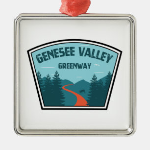 Genesee Valley Greenway New York Metal Tree Decoration