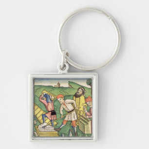 Genesis 11 1-9 Building The Tower of Babel, from t Key Ring