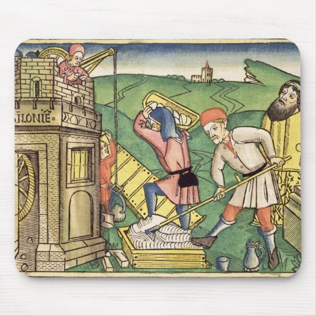 Genesis 11 1-9 Building The Tower of Babel, from t Mouse Mat (Front)