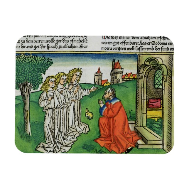 Genesis 18 2 Abraham and the Three Angels, from th Magnet (Horizontal)
