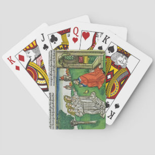 Genesis 18 2 Abraham and the Three Angels, from th Playing Cards